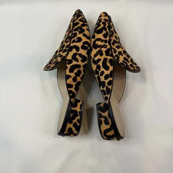 Cole Haan Piper Leopard Calf Hair Loafer Mules Size 11B - Picture 7 of 11